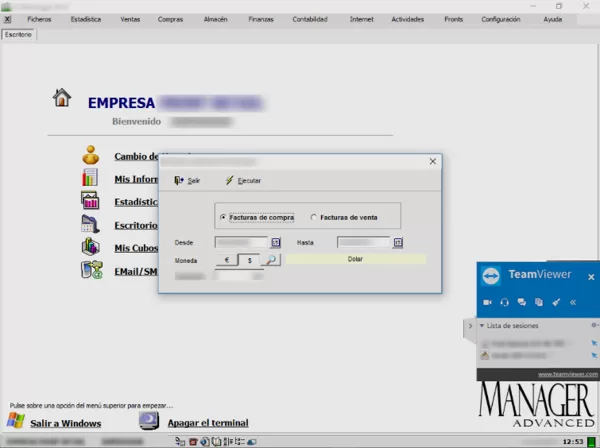 Acompañamos al soporte tecnico del prov. del aplicativo cuando ingresa a su información